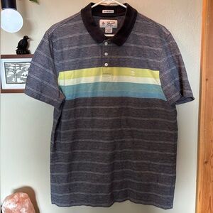 Original Penguin Men's Striped Polo Shirt - Men’s XL Slim Fit